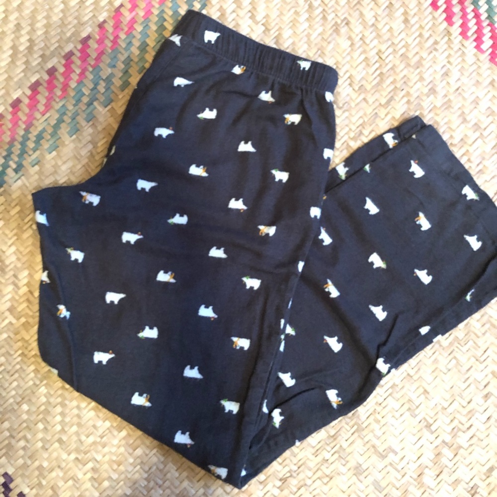 Fleece Pajama Polar Bear Pants